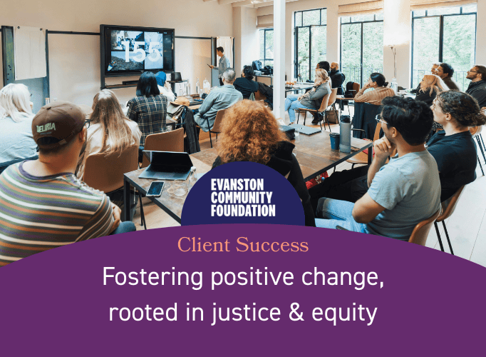 Community meeting at a non-profit organization