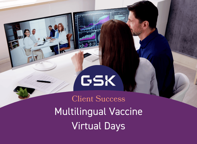 Virtual meeting participants sitting in front of a computer listening to a presentation 