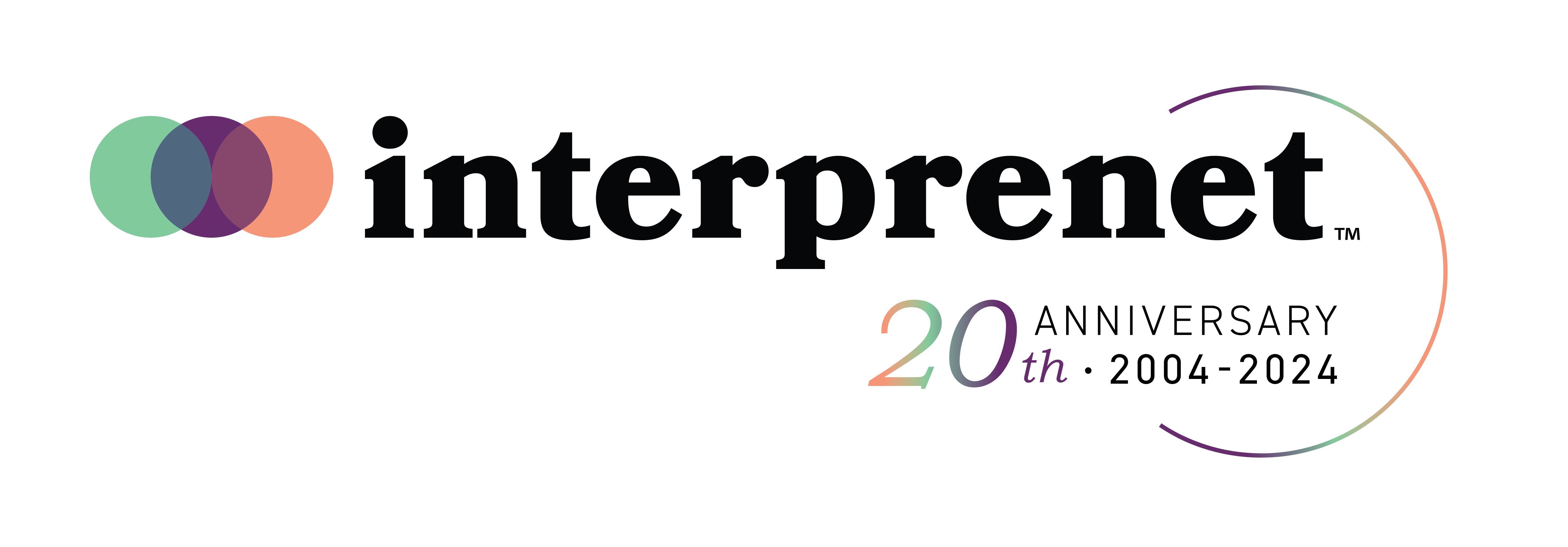 Interprenet logo 20th anniversary